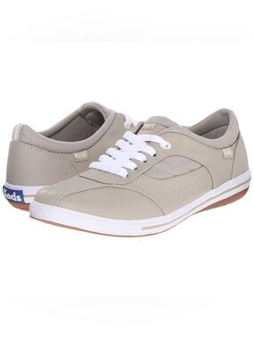 KEDS ORTHOLITE SNEAKERS - TAN LEATHER WOMEN SIZE 10 (NEW WITH TAGS) B10